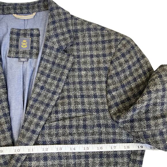 Wallin & Bros Mens 38S Wool Tweed Tailored Sports Coat Blazer Elbow Patches - Picture 5 of 16